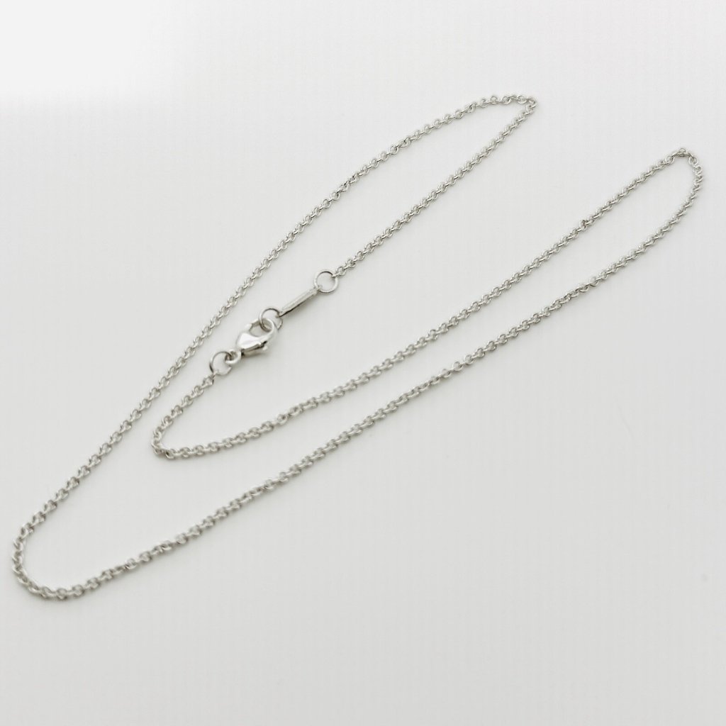 16.5" Tiffany & Co Chain Necklace 1.5mm Thick Large Links With Lobster Clasp
